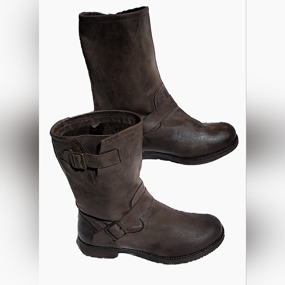 883 POLICE Brown Womens‎ Moto Boots
